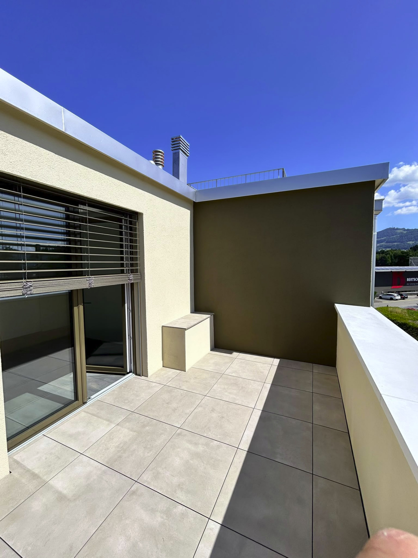 Terrassenecke mit Sitzbank